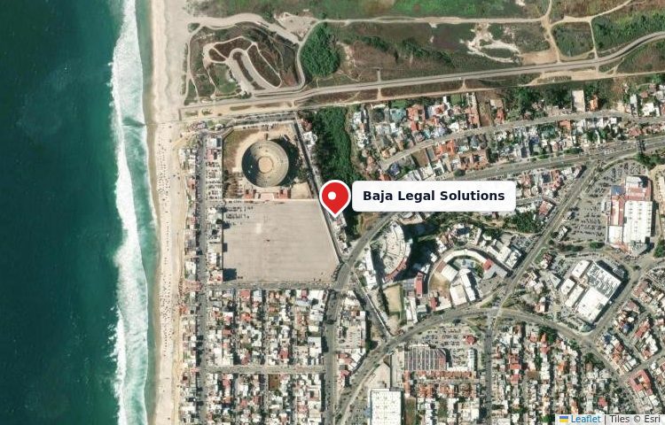 Map showing the Baja Legal Solutions office location