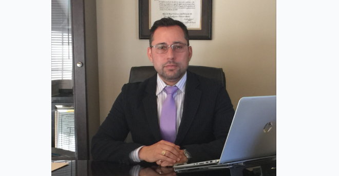 Attorney working at desk